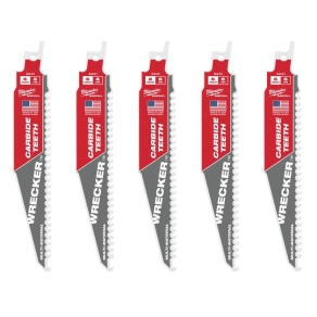   Milwaukee Szablyafűrészlap WRECKER™ karbidfogas 150mm (5db/cs) 48005541
