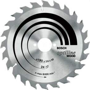   Bosch Körfűrészlap Optiline Wood 210x30x2,8mm -24fog (2608640621) Megmunkálható anyagok:Fa , fémlemez