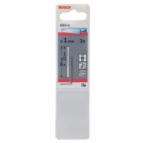   Bosch fémfúró HSS-G STD 1x12x34mm 2db/cs (2608585906) Megmunkálható anyagok:vastartalmú fémek, műanyag
