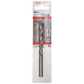  Bosch fémfúró HSS-G STD  8x75x117mm 1db/cs (2608585932) Megmunkálható anyagok:vastartalmú fémek, műanyag
