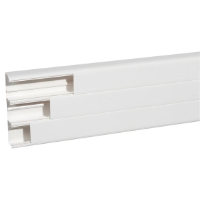   Legrand univerzális DLP kábelcsatorna, 220 x 50 mm, 3 x 65 mm-es hajlékony fedéllel, válaszfallal, 2 m, fehér - 10428