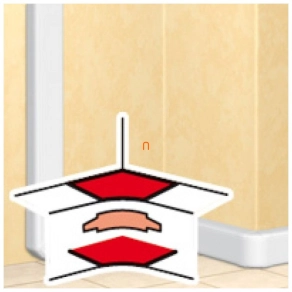 Legrand DLP belső könyök 50x105mm-es csatornához - 10605