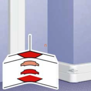   Legrand DLP belső könyök 65 mm mély 3 részes csatornához - 10658