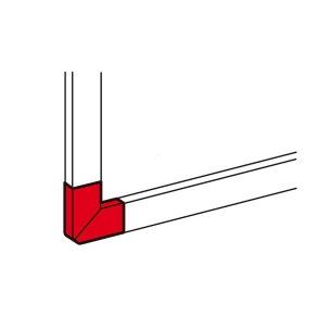 Legrand DLP alu kanyarelem 60x105 - 11242