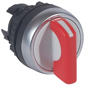   Legrand Osmoz forgatókaros 2 fix V állású kapcsoló-piros - 23901