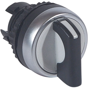   Legrand Osmoz forgatókaros 2 fix V állású kapcsoló-fekete - 23903
