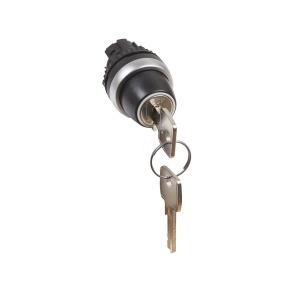   Legrand Osmoz kulcsos 2 fix állású kapcsoló-fekete - 23951