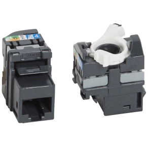   Legrand RJ45 Keystone Cat5e (UTP) gyorscsatlakozós 180° 100MHz - 33180