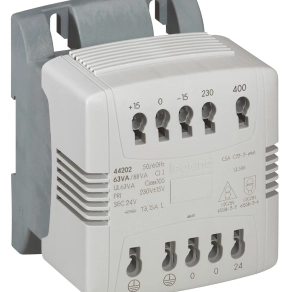 Legrand transzformátor 1F 230-400V/24V 63VA - 44202