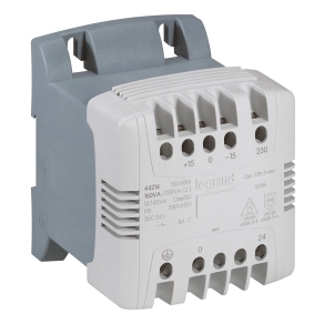   Legrand vezeték és biztnsági/leválasztó transzformátor 230-400V / 24-48V 630VA - 44237