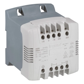   Legrand vezeték és leválasztó transzformátor 230-400V / 115-230 V 250VA - 44265