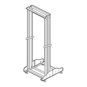   Legrand Linkeo nyitott rack szekrény 42U 1956x540x640mm szürke két tartóbordás max. 300 kg - 46395