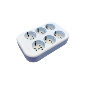   Legrand 6x2P+F elosztósor vezeték nélküli, fehér - 53424