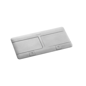   Legrand Pop-up felnyíló süllyesztett padlódoboz 8 (2×4) modul, alumínium, üres - 54013