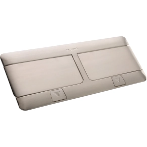   Legrand Pop-up felnyíló süllyesztett doboz 8 (2×4) modul, rozsdamentes acél, üres - 54023