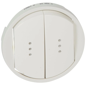   Legrand Céliane kettős billentyű, fényjelzős, fehér - 68004
