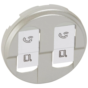 Legrand Céliane 2xRJ45 burkolat, titán - 68552