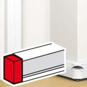   Legrand DLP végzáró elem bepattintható kábelcsatornához, 145 x 50 mm, fehér - 75614