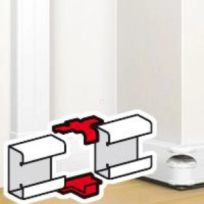   Legrand DLP csatorna összekötő elem bepattintható kábelcsatornához, 145 x 50 mm, fehér - 75663