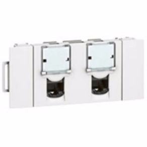   Legrand Program Mosaic LCS2 Cat.6 FTP 2xRJ45 aljzat DLP csatornához - 76546