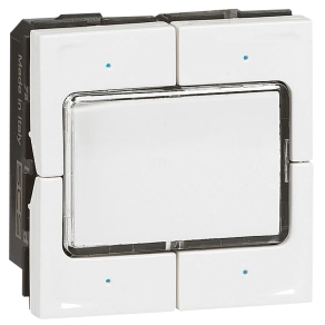   Legrand Program Mosaic BUS/KNX-vezérlő mechanizmus, címketartóval, 4 nyomógomb, 4 vezérlő pont - 78491