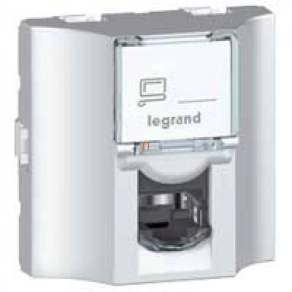   Legrand Program Mosaic Cat. 5e FTP 9 érintkezős 2 modul alumínium - 78625