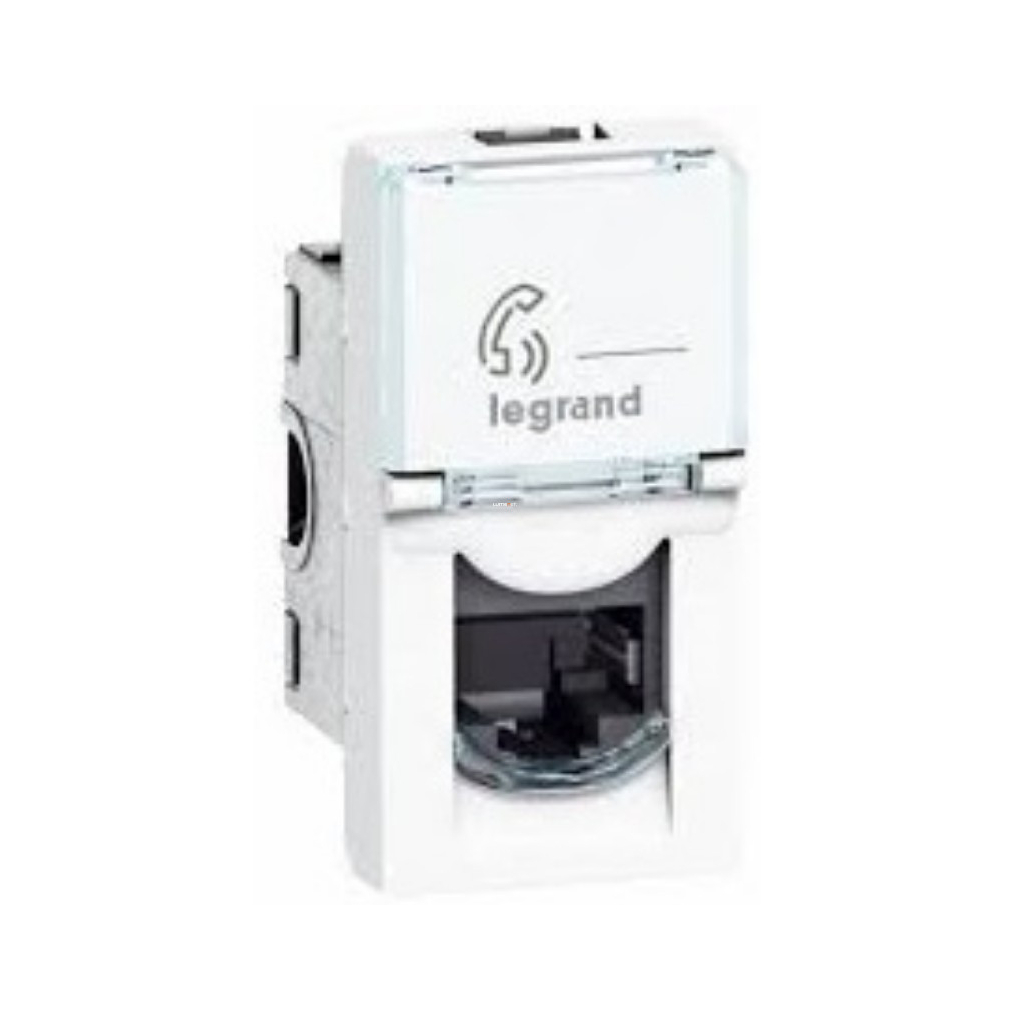 Legrand telefon csatlakozó RJ11 1modulos, 078730