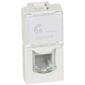 Legrand Program Mosaic RJ11 aljzat 1m, fehér - 78730