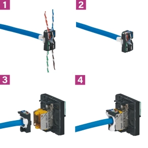   Legrand Program Mosaic LCS2 RJ45 aljzat Cat.5e FTP 2 mod alumínium - 79455