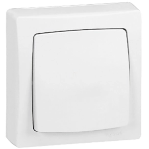   Legrand Oteo kétpólusú kapcsoló, 10 AX-250 V~, fehér RAL 9010 - 86003