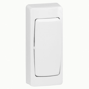   Legrand Oteo keskeny váltó- vagy egypólusú kapcsoló kerettel 10 A, fehér - 86084