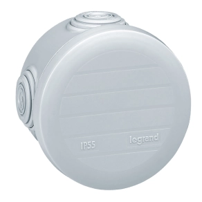   Legrand Plexo 55 kör alakú szerelődoboz Ø70 mm×45 mm, 4 bemenet - 92003