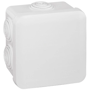   Legrand Plexo 55 négyzet alakú szerelődoboz 80×80×45 mm, 7 bemenet, fehér - 92013