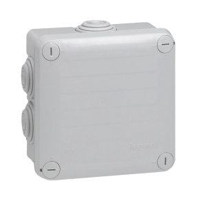   Legrand Plexo 55 négyzet alakú szerelődoboz 105×105×55 mm, 7 bemenet, szürke - 92022