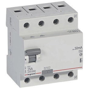 Legrand RX3 áram-védőkapcsoló 4P 25A A 30MA - 402074