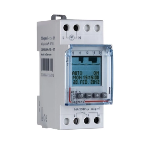   Legrand AlphaRex DY21 éves programkapcsoló 1 csatornás 84 program - 412629