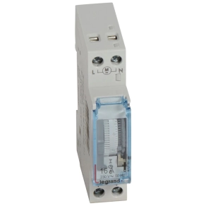   Legrand MicroRex T11 napi programkapcsoló működési tartalék nélkül, függőleges előlappal - 412780