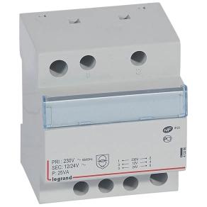   Legrand Lexic biztonsági trafó 25VA 230/24-12-2x12V - 413096