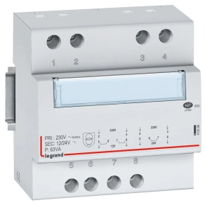   Legrand Lexic biztonsági trafó 63VA 230/24-12-2x12V - 413098