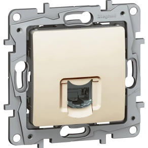   Legrand Niloé 1xRJ45 Cat6 UTP aljzat köröm nélkül bézs - 664873