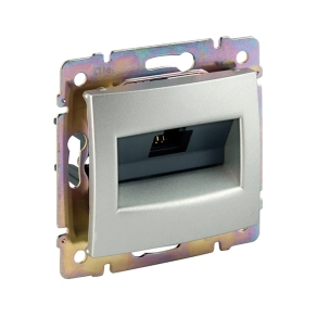   Legrand Valena Valena 1xRJ45 LCS2 Cat6 FTP aljzat alumínium - 770232