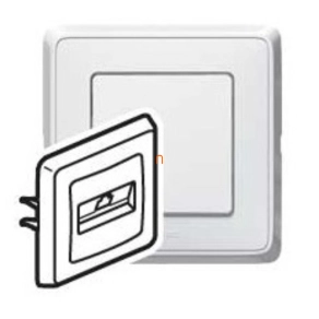   Legrand Cariva fehér 1xRJ11 telefon csatlakozóaljzat kerettel - 773838