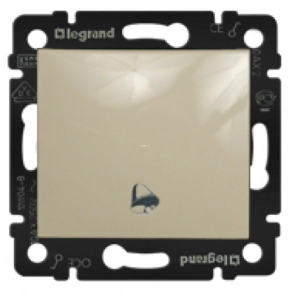   Legrand Valena IP44 egypólusú nyomó csengőjeles, elefántcsont - 774199