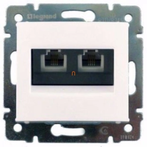   Legrand Valena telefon-csatlakozóaljzat 2xRJ11, fehér - 774439