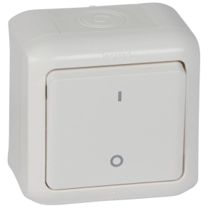   Legrand Forix IP44 falon kívüli kétpólusú kapcsoló 10 AX-250 V~ fehér - 782366