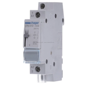 HAGER  EPN510 Impulzusrelé, 1Z, 16A, 230V AC / 110V DC