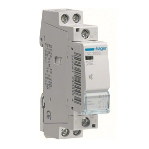   HAGER ESC225S Csendes mágneskapcsoló, 2Z, 25A, 230V AC, moduláris