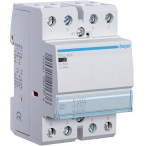HAGER ESC464 Mágneskapcsoló, 4NY, 63A, 230V AC, moduláris