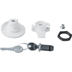   HAGER FZ504N Univers kulcsos zár, 2db Nr. 1333 kulccsal, IP54
