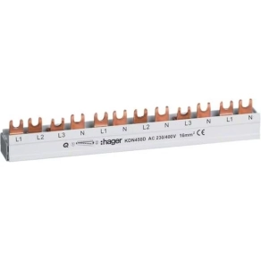   HAGER KDN450D  Villás sorolósín Fi-relés csoport-leágazásokhoz, 80A, 12M, 16mm2